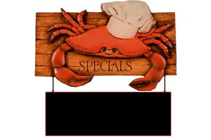 Crab Header with chalkboard  item 621AR