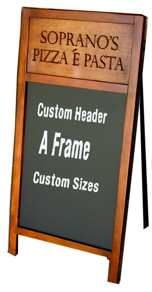 Custom A-Frame chalkboard, personalized with your name