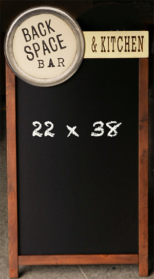 Custom Restaurant Logo Chalkboard Two Sided A Frame