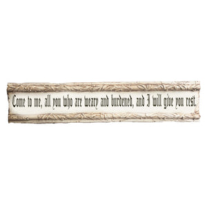 Custom Sculpted Door Topper caved with your text