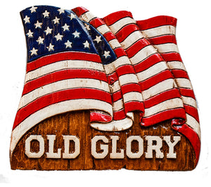 Decorative Plaque American Flag Old Glory  item 134