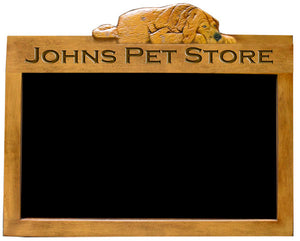 Dog Chalkboard personalized with your name or store name