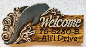 Dolphin Welcome Personalized Sign