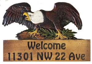 Eagle Personalized Name or Address Sign
