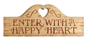 Enter With a Happy Heart Door Topper item 170