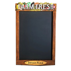 Farm Fresh Vegetables Restaurant Chalkboard