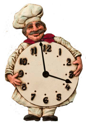 Fat Chef Wall Clock  item 607