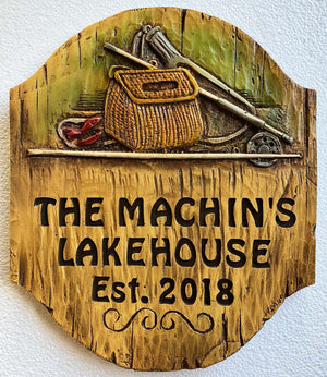 Fishermen Cabin Personalized Sign