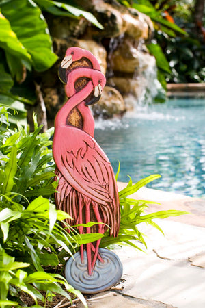 Flamingo Sign for your Tropical  Home or Garden