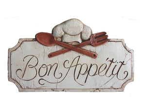 French Bon Appetit Kitchen Sign, Extra Large size