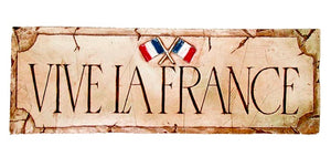 French wall decor  Vive La France wall plaque and door topper