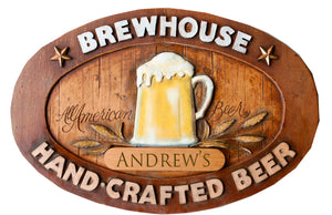 Home Bar Personalized Beer Bar Sign