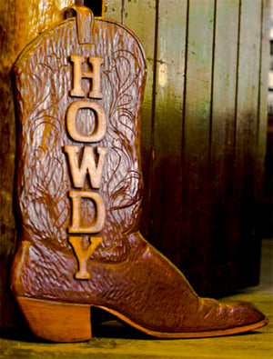Howdy Cowboy Plaque  item 474