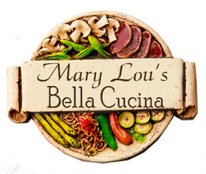 Italian Cucina Personalized Sign