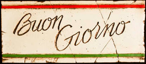 Italian Decor Buon Giorno wall plaque  item 658