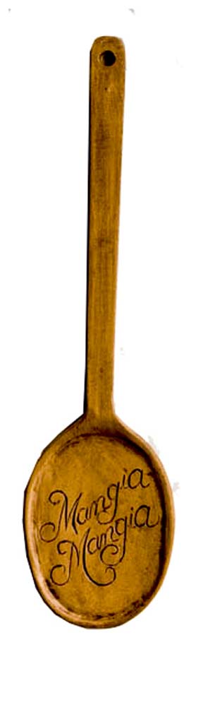 Italian Decor Spoon Mangia Mangia  item 689