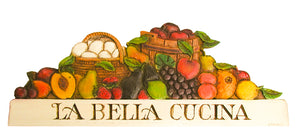 Italian Kitchen Decor, La Bella Cucina sign  item 696K