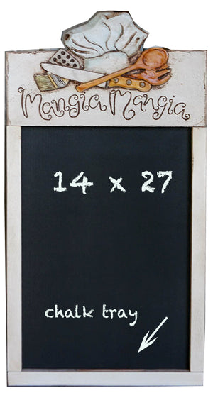 Italian Kitchen Decor Mangia Mangia Chalkboard item 542-CH-Chef