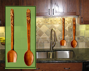 Italian Kitchen Decorative Spoons, set of 2 item 689E