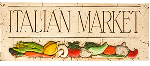 Italian Wall Decor Plaque Italian Market item #567
