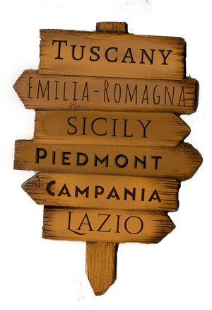 Italian Decor Road Sign Customized with your names