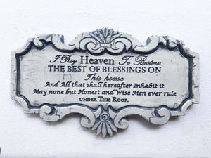 John Adams Prayer White House Plaque