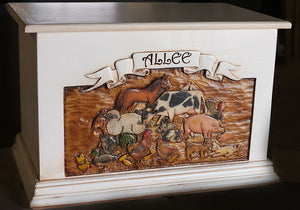Kids Toy Box Personalized with a Name or Phrase
