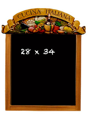 Large Cucina Italian theme Restaurant or Kitchen chalkboard