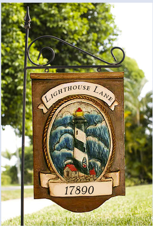 Lighthouse Custom Yard Sign and yard stake