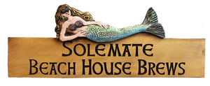 Mermaid Personalized Sign for Beach Houses
