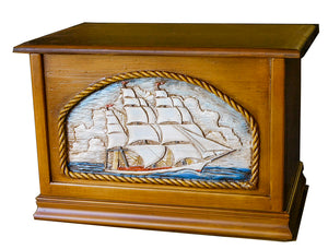 Nautical Decor Furniture Wood Trunk