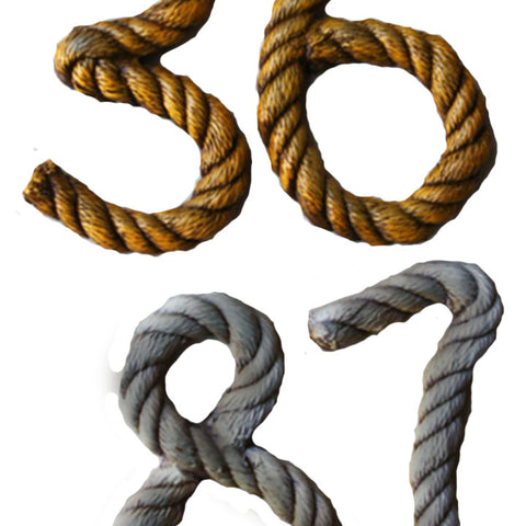 Nautical Rope house numbers ITEM 969A – PIAZZA PISANO