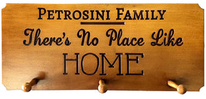 No Place At Home Personalized Coat Rack