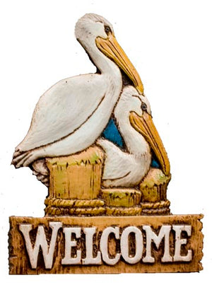 Pelican Nautical  Decor Welcome Sign plaque  364A