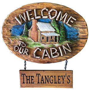 Personalized Cabin Welcome sign