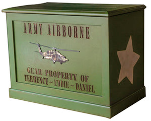 Personalized Kids Army Toy Box