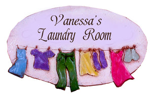 Personalized Laundry Room Sign