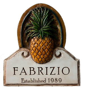 Personalized Pineapple Wall Plaque