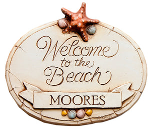 Personalized Welcome to the Beach Sign   item 316A