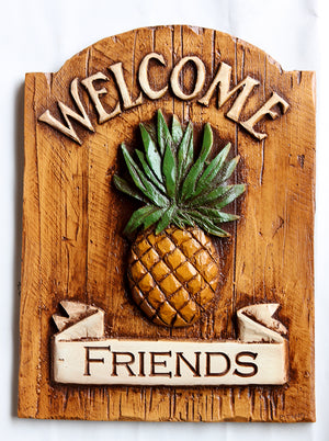 Pineapple Decor Welcome Sign