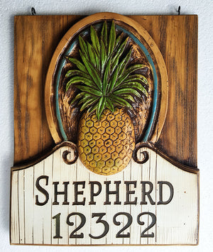 Pineapple Large Hanging Sign