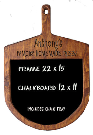Pizza Peel Personalized Chalkboard