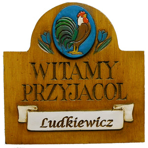 Polish Welcome Sign Personalized