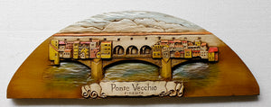 Italian Wall Decor Ponte Vecchio Bridge Door Topper item 605