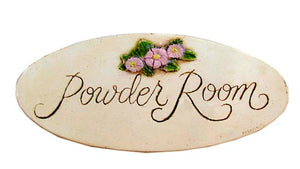 Powder Room Plaque  item 740