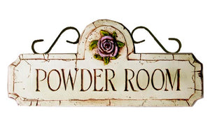 Powder Room Sign