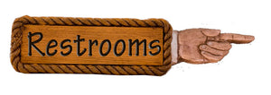 Restrooms Sign   item R3211