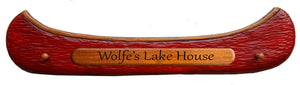 Rustic Canoe Peg Rack Personalized