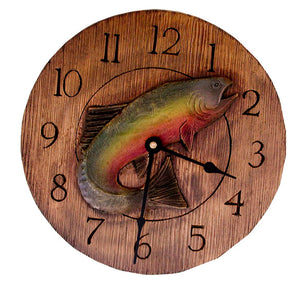 Rustic Decor Fish Clock  item 407