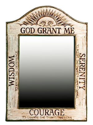 Serenity prayer mirror  handcrafted in USA  item 949